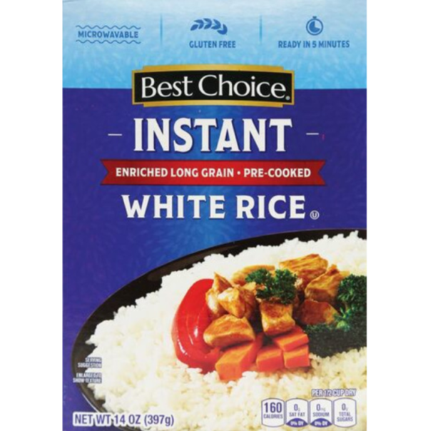 White Instant Enriched Long Grain Rice